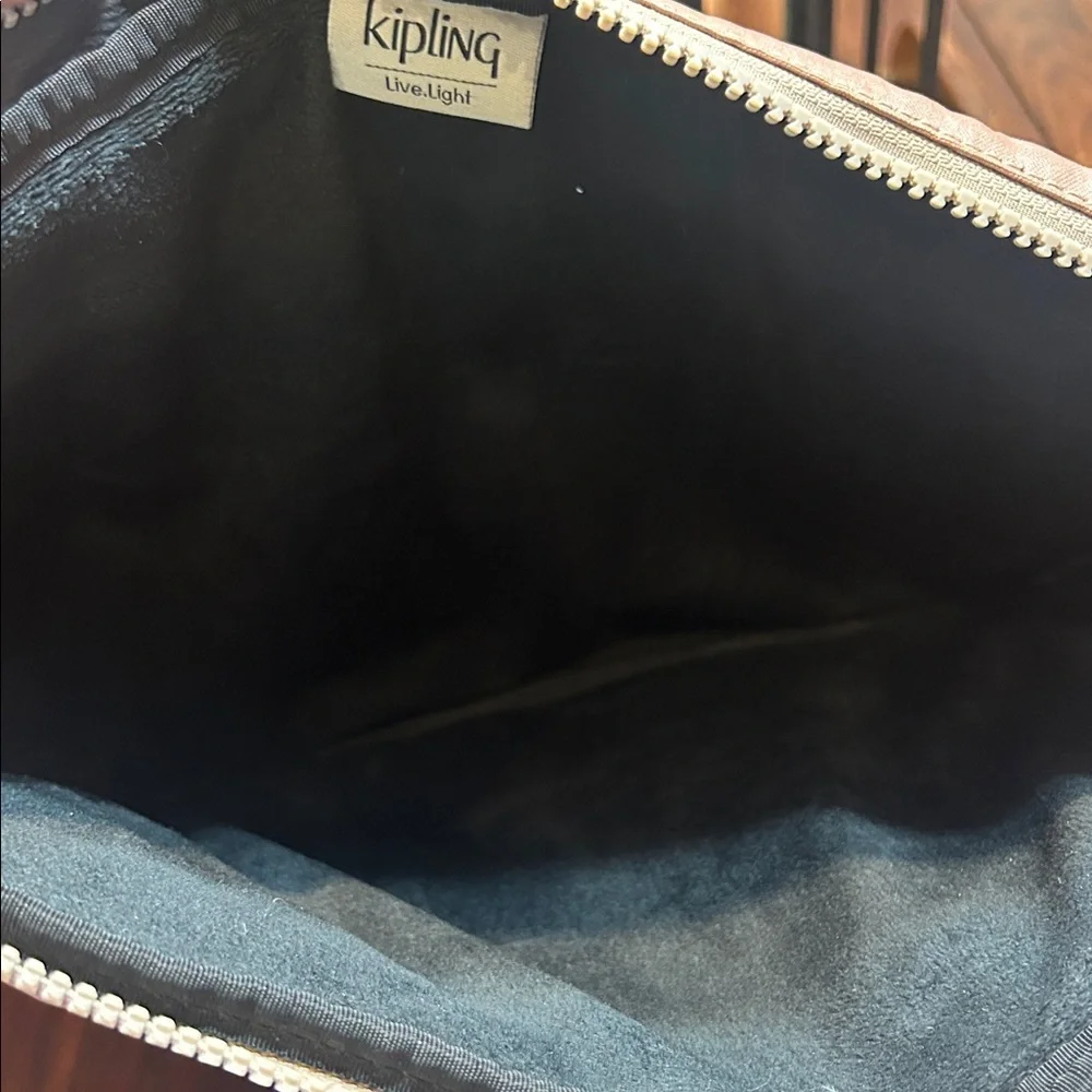 Kipling Padded metallic 13” Laptop Case with gorilla keychain Soft Blush Rose
